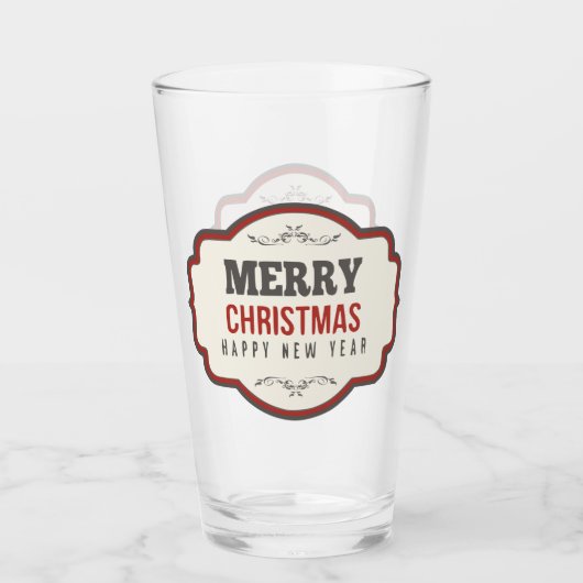 Old Fashioned kerstbier Glass Glas (Voorkant)