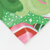 Old Fashioned-kerstSnoep Fleece Deken (Hoek)