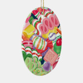 Old Fashioned-kerstSnoep Keramisch Ornament (Rechts)