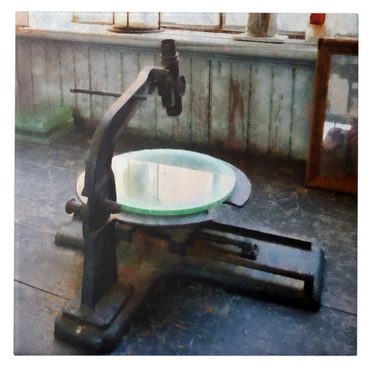 Old-Fashioned microscoop Tegeltje (Voorkant)