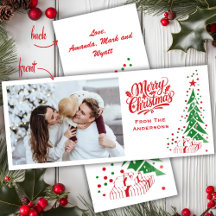 Old Fashioned Mid Century Custom Foto Kerstmis