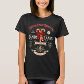 Old Fashioned North Le Candy Cane Company Elf Chri T-shirt (Voorkant)