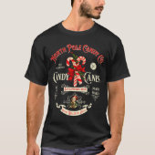 Old Fashioned North Le Candy Cane Company Elf Chri T-shirt (Voorkant)