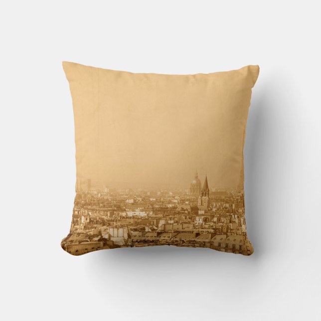 Old-fashioned paris franceparis, aged, ancient, an kussen (Voorkant)
