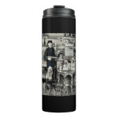 old fashioned photo Travis and pups Mug Thermosbeker (Voorkant)