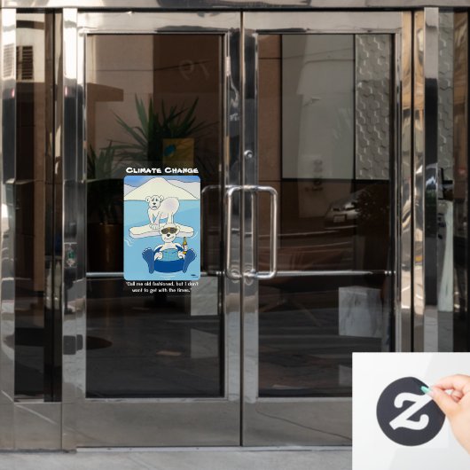 Old Fashioned Raamsticker (Kantoordeur)