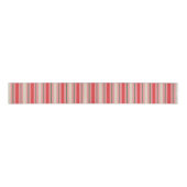 Old Fashioned Retro Christmas Stripe Pattern Pink Grosgrain Lint (Voorkant)