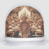 Old Fashioned Retro Thanksgiving/Christmas Sneeuwbol (Voorkant)