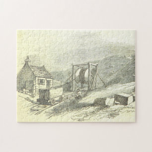 Old Fashioned Rock Quarry Scene Puzzle Legpuzzel