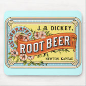 Old Fashioned Rootbeer Label Mousepad Muismat (Voorkant)