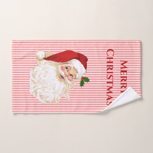 Old Fashioned Santa Claus Hand Towel Handdoek (Handdoek)
