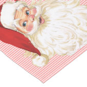 Old Fashioned Santa Claus Red Stripe Ticking Korte Tafelloper (Hoek)