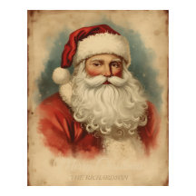 Old-Fashioned Santa Claus | Vintage Rustic Holiday