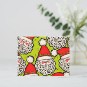 Old Fashioned Santa | Postcard Feestdagenkaart (Staand voorkant)