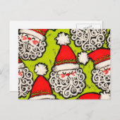 Old Fashioned Santa | Postcard Feestdagenkaart (Voorkant / Achterkant)