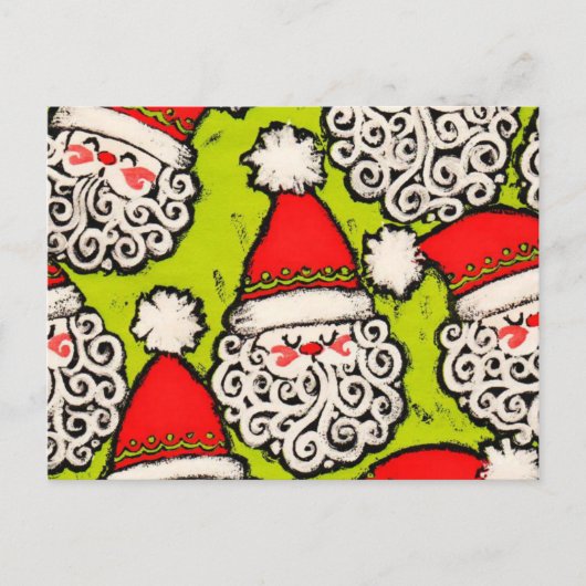 Old Fashioned Santa | Postcard Feestdagenkaart (Voorkant)