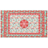 Old Fashioned Scandinavian Retro Snowflake Tafelkleed (Voorkant (Horizontaal))