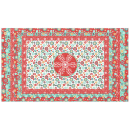 Old Fashioned Scandinavian Retro Snowflake Tafelkleed