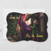 Old Fashioned Sing Along Party Kaart (Voorkant)