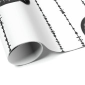 Old Fashioned Skull Wrapping Paper Print Cadeaupapier (Rol Hoek)