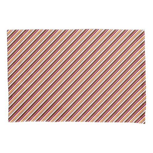 Old Fashioned Snoep Stripes (kleinschalig) Kussensloop (Voorkant-Links)