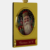 Old Fashioned St Nicholas Verguld Banner Ornament (Rechts)