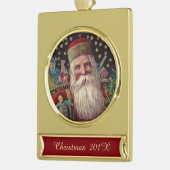 Old Fashioned St Nicholas Verguld Banner Ornament (Links)