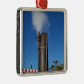 Old Fashioned Steam Whistle Metalen Ornament (Rechts)