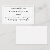Old Fashioned Style Medical Specialist Visitekaartje (Voorkant / Achterkant)
