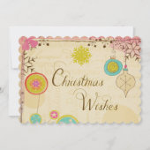 Old Fashioned Typography Holiday Feestdagenkaart (Voorkant)