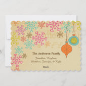 Old Fashioned Typography Holiday Feestdagenkaart (Achterkant)