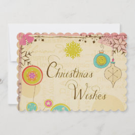 Old Fashioned Typography Holiday Feestdagenkaart