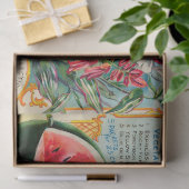 Old fashioned vegetable fruit flower seed advertis tissuepapier (Geschenk)