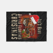 Old Fashioned Whiskey Christmas - Bourbon Tail Dri Fleece Deken (Voorkant (Horizontaal))
