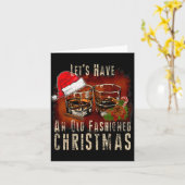 Old Fashioned Whiskey Christmas - Bourbon Tail Dri Kaart (Gele Bloem)