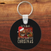 Old Fashioned Whiskey Christmas - Bourbon Tail Dri Sleutelhanger (Voorkant)