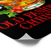Old Fashioned Whiskey Christmas Funny Bourbon Tail Poster (Hoek)