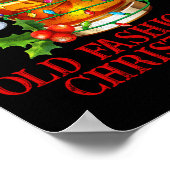 Old Fashioned Whiskey Christmas Funny Bourbon Tail Poster (Hoek)