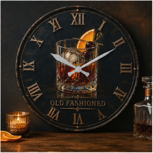 Old Fashioned Whiskey Cocktail Bar Decor Grote Klok