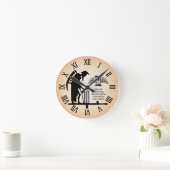 Old Father Time Cricket Clock Ronde Klok (Huis)