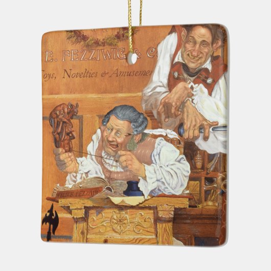 Old Fezziwig Keramisch Ornament (Links)