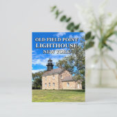 Old Field Point Lighthouse, New York Briefkaart (Staand voorkant)