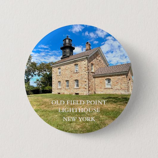 Old Field Point Lighthouse, New York Button (Voorkant)