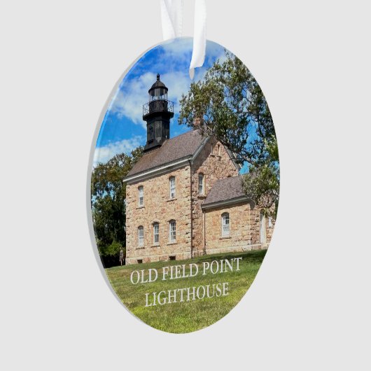 Old Field Point Lighthouse, New York Ornament (voorkant)