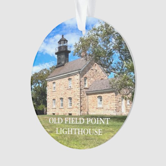 Old Field Point Lighthouse, New York Ornament (voorkant)