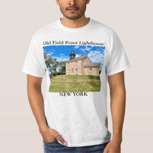 Old Field Point Lighthouse, New York T-shirt (Voorkant)