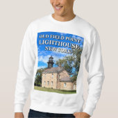 Old Field Point Vuurtoren, New York Sweatshirt (Voorkant)