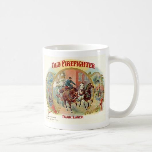 Old Firefighter Dark Lager Cup Koffiemok (Rechts)