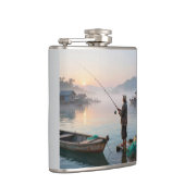 Old fisherman at sunrise heupfles (Rechts)