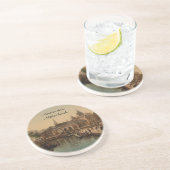 Old Fishmarket and BWay, Amsterdam, Nederland Zandsteen Onderzetter (Zijkant)